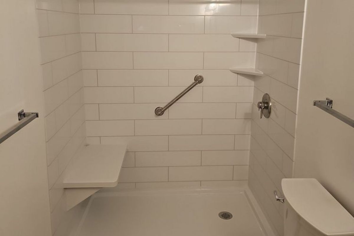 Bathtub-to-Walk-In Shower Conversion and Flooring Upgrade in Blacksburg, VA