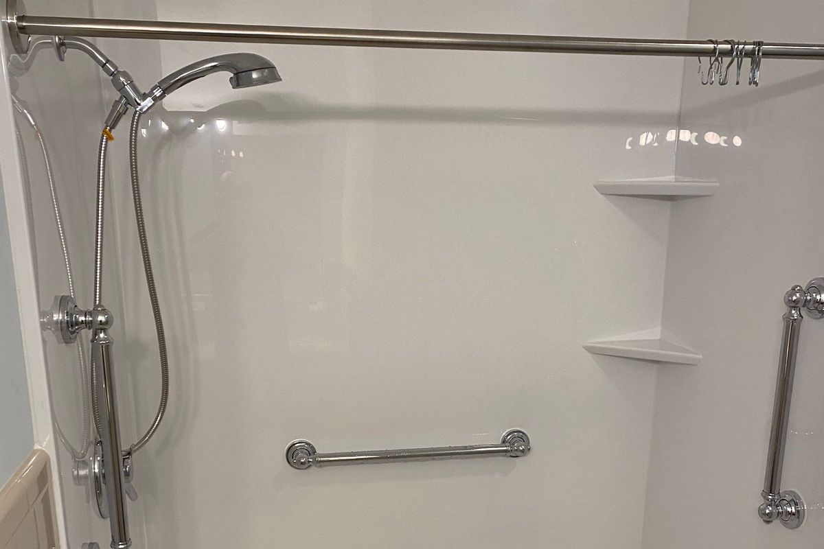 Space-Opening Bath-to-Shower Conversion in Gretna, VA