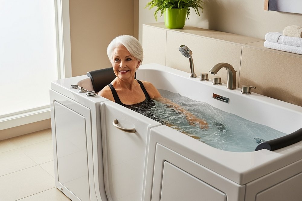 Experience Hydrotherapy at Home with a Walk-In Tub